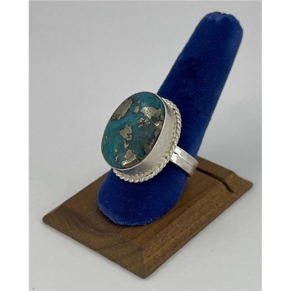 Tibetan Silver And Turquoise Ring