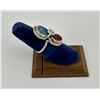 Image 2 : Effie Calavaza Zuni Sterling Turquoise Coral Ring