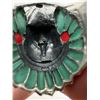 Image 4 : Sterling Silver Inlaid Turquoise Indian Chief Ring