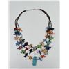 Image 2 : Zuni Indian 3 Strand Heishi Fetish Necklace