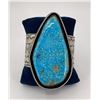 Image 1 : Massive Navajo Sterling Turquoise Cuff Bracelet
