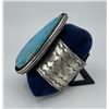 Image 2 : Massive Navajo Sterling Turquoise Cuff Bracelet