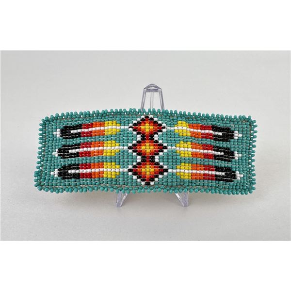 Montana Blackfoot Indian Beaded Barrette