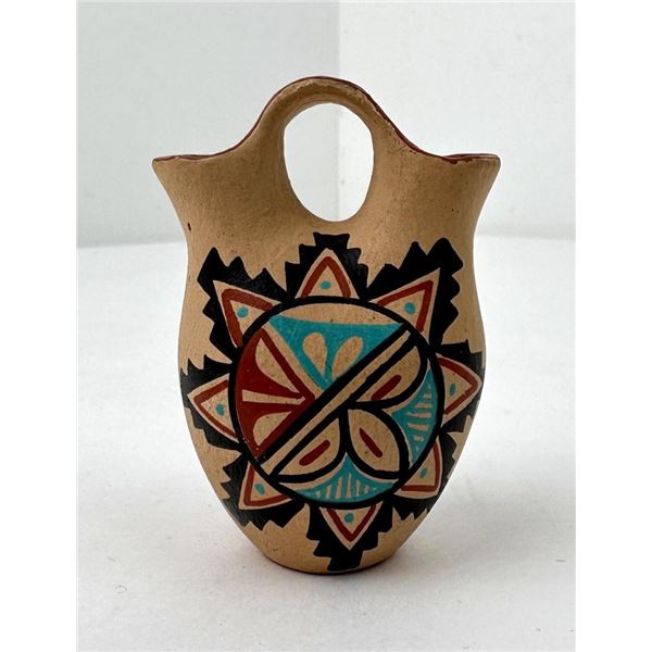 F Chinana Jemez Pueblo Wedding Vase