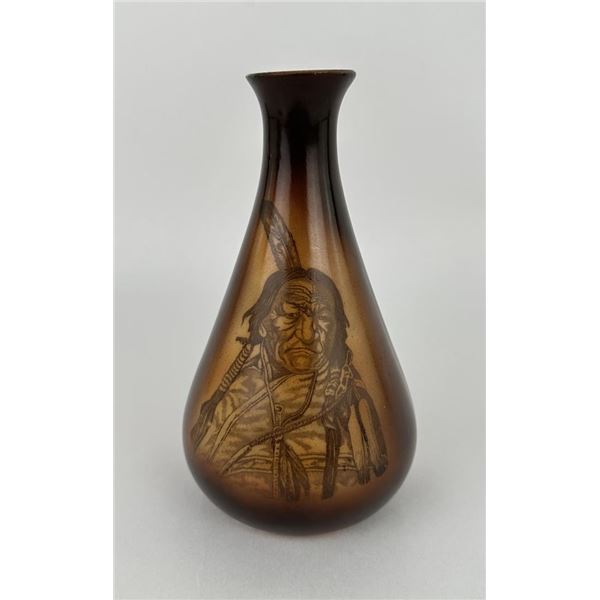 Westmoreland Glass Indian Chief Vase