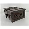 Image 2 : 7th Cavalry Iron Strong Box With Lock & Key