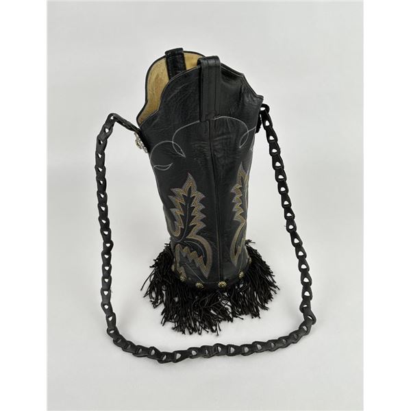 Cowboy Boot Wine Bottle Caddy