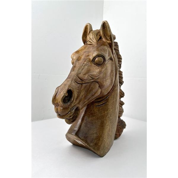 Carved Wood Horse Head