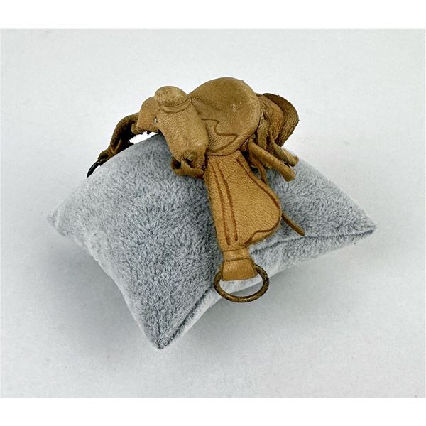 Miniature Leather Saddle