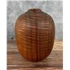 Image 1 : Michael Lee Hawaii Carved Koa Wood Vase