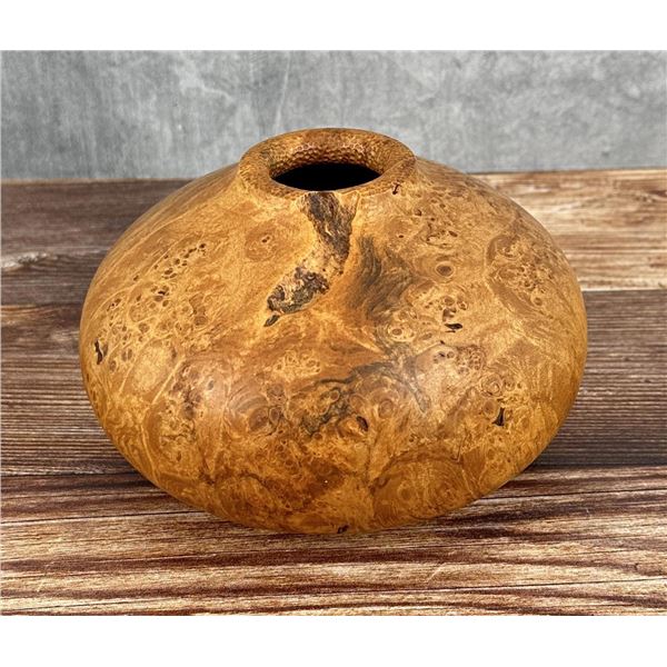 Michael Lee Hawaii Carved Maple Wood Bowl