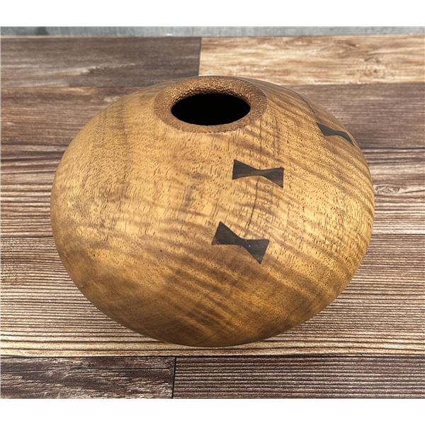 Michael Lee Hawaii Carved Koa Wood Bowl