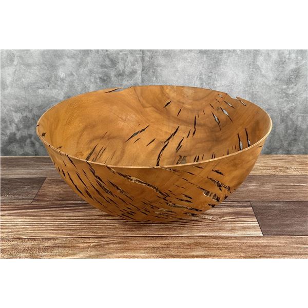 Michael Lee Hawaii Carved Camphor Wood Bowl