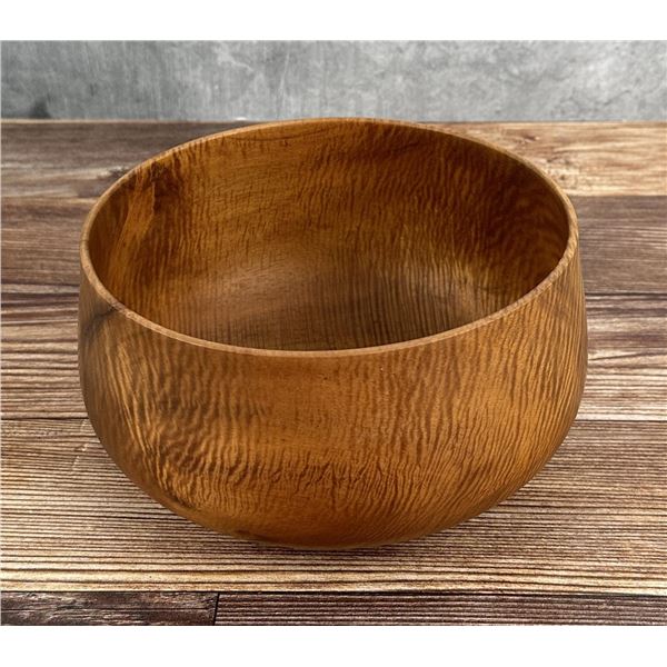 Michael Lee Hawaii Carved Koa Wood Bowl
