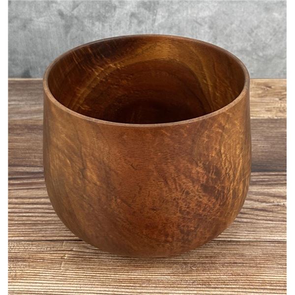 Michael Lee Hawaii Carved Wood Bowl