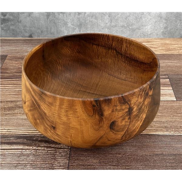Michael Lee Hawaii Carved Koa Wood Bowl