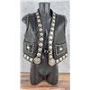 Image 1 : Edward Bohlin Sterling Concho Leather Cowboy Vest