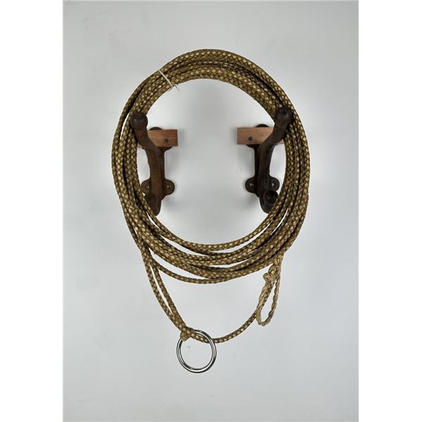 Montana Cowboy Braided Rawhide Leather Riata