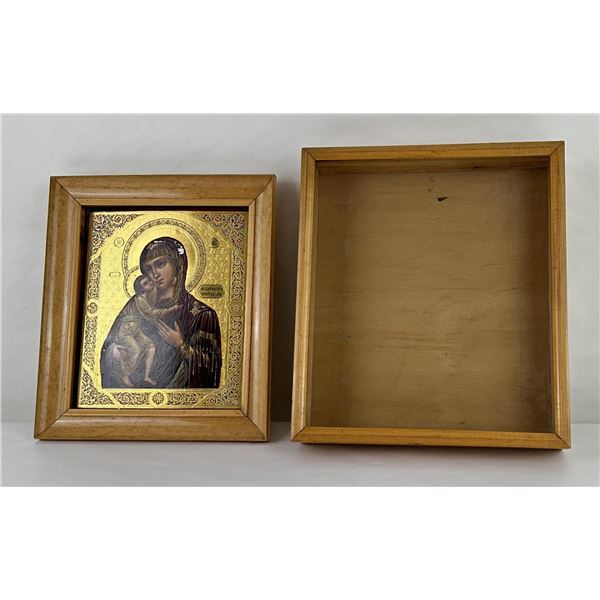 Russian Icon Feodorovskaya Given by Tzar Alexander