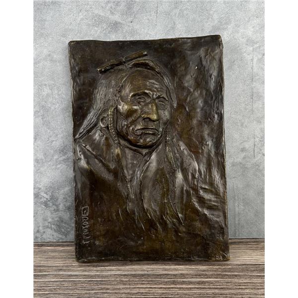 Ace Powell Montana Native American Indian Bronze