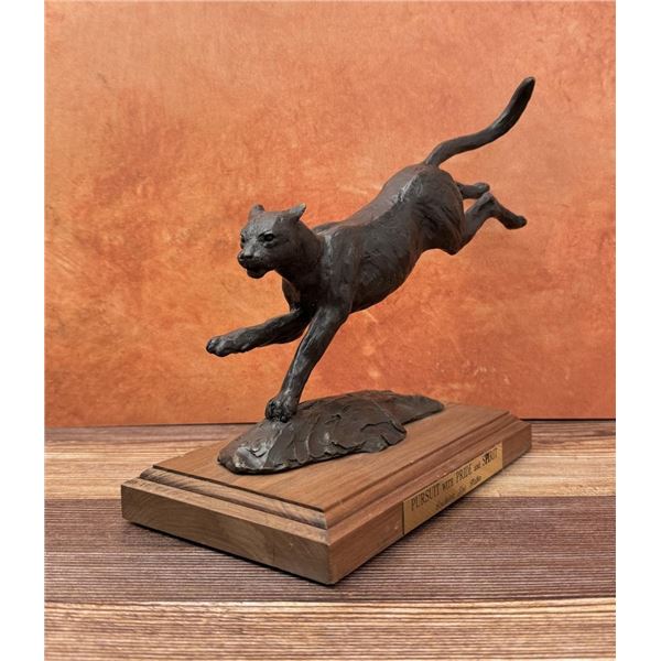 Joe Halko Montana Mountain Lion Bronze