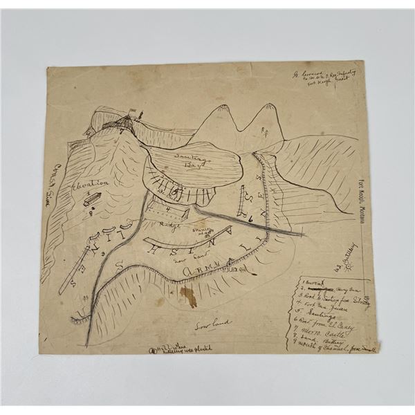 Garland Gerard Coonrod Spanish American War Map