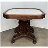 Image 1 : Victorian Eastlake Marble Top Parlor Table