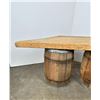 Image 2 : Rustic Montana Nail Keg Barn Wood Bench