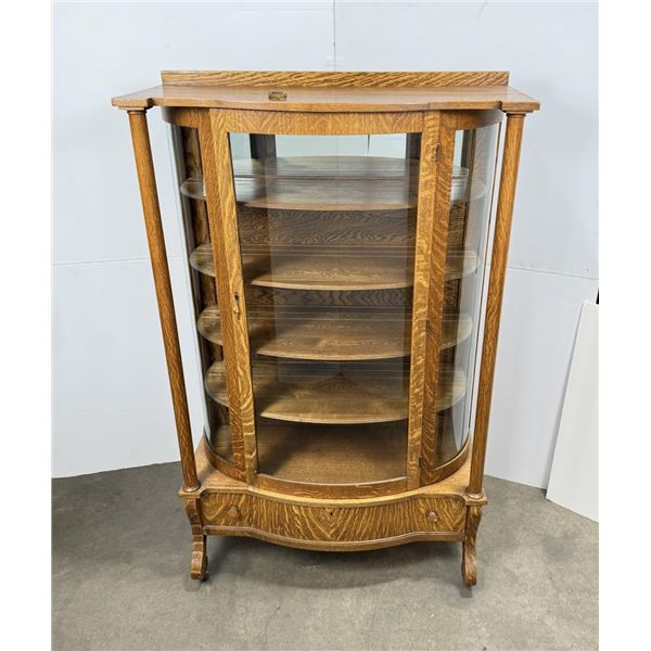 Antique Oak China Cabinet