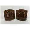 Image 1 : Hubley Cast Iron Bookends Angelus Call To Prayer