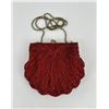 Image 2 : La Regal Red Beaded Clam Shell Flapper Purse