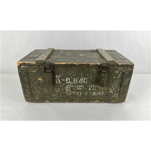 Soviet Army Wood Ammo Crate Box