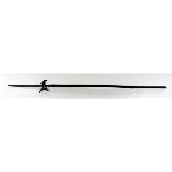 Antique Wrought Iron Halberd