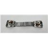 Image 2 : Zuni Chip Inlaid Sterling Silver Watch Band