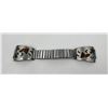 Image 2 : Zuni Chip Inlaid Sterling Silver Watch Band