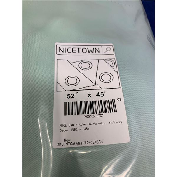 Nicetown Kitchen Curtains 52in x 45in
