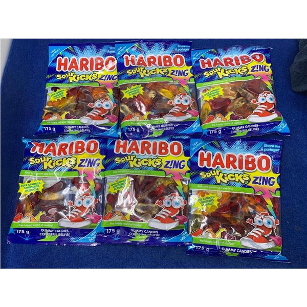 Haribo Sour Kick Sing Candy (6 x 175g)