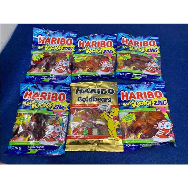 Lot of Assorted Haribo Gummy Candy (6 x 175g)