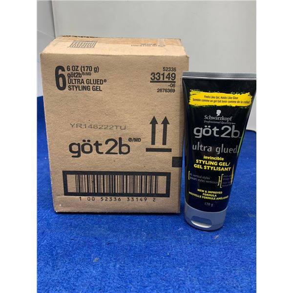 Schwarzkopf got2b Invincible Styling Gel (6 x 170g)