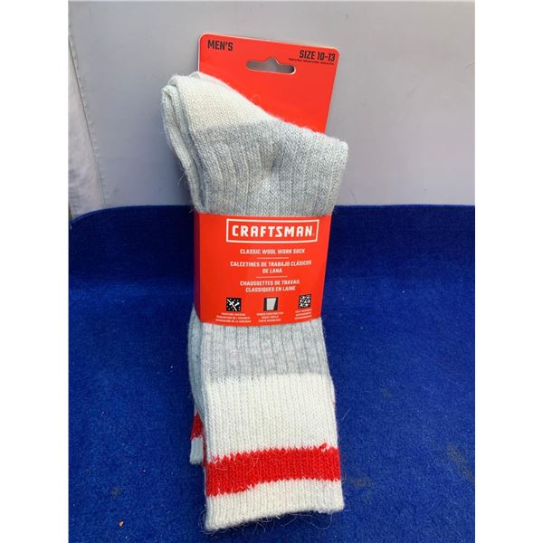 Craftsman Classic Wool Socks 3pk (Size 10-13)