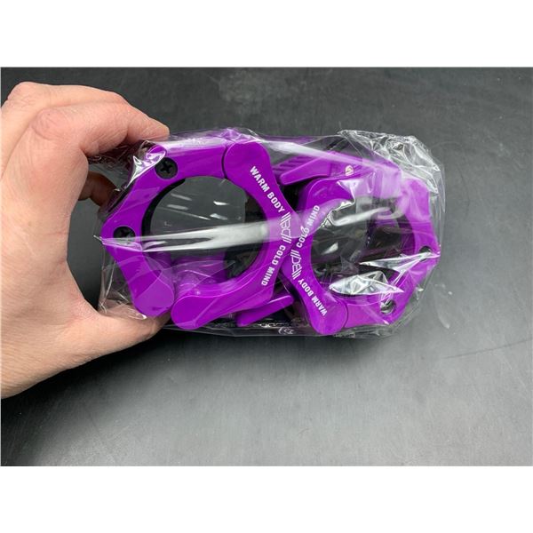 WARM BODY COLD MIND - Premium 2 inch Olympic Barbell Clamps, Weightlifting Collars, Weight Clips for