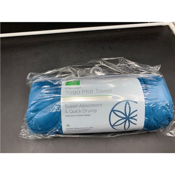 Gaiam Stay Put Yoga Mat Towel