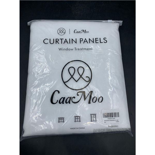 Curtain Panels Window Treatment-Sheer White 95in