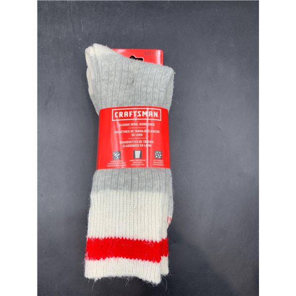 Craftsman Classic Wool Socks 3pk (size 10-13)