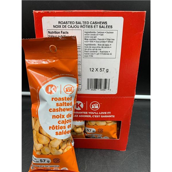 Circle K Roasted Salted Cashews (12 x 57g)