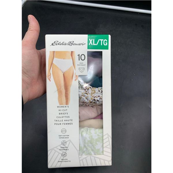 Eddie Bauer 10pk Women's Hi-Cut Briefs (XL)