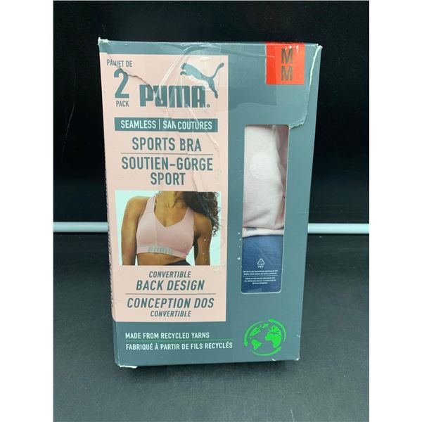 2pk Puma Seamless Sports Bras (M)