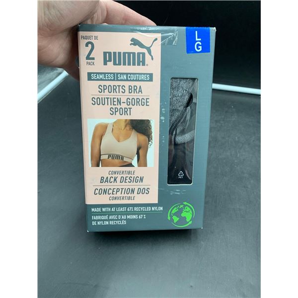 2pk Puma Seamless Sports Bras (L)