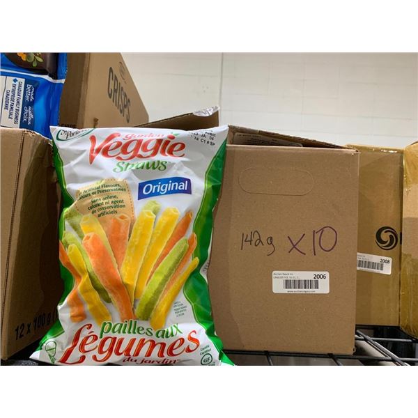Veggie Straws Original Snacks 10x142g