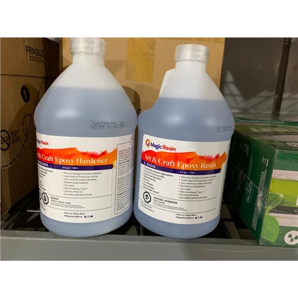 Magic Resin Arts & Craft Epoxy Resin & Hardener 1.89L of each